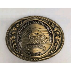 North American Hunting Club 20th Anniversary 1978-1998 Belt Buckle